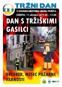PLAKAT TRŽNI DAN Z GASILCI 11 10 02014